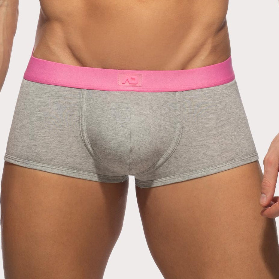Addicted Second Skin Basic Trunk - Hellgraue Boxershorts aus weichem Material mit großzügigem Pouch