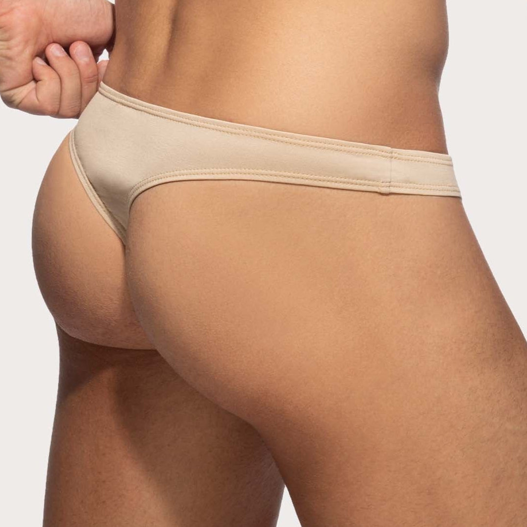 Addicted Herren String-Tanga 'Cotton Thong' AD986 beige, back, 54093862404422, 54093862437190, 54093862469958, 54093862502726, 54093862535494