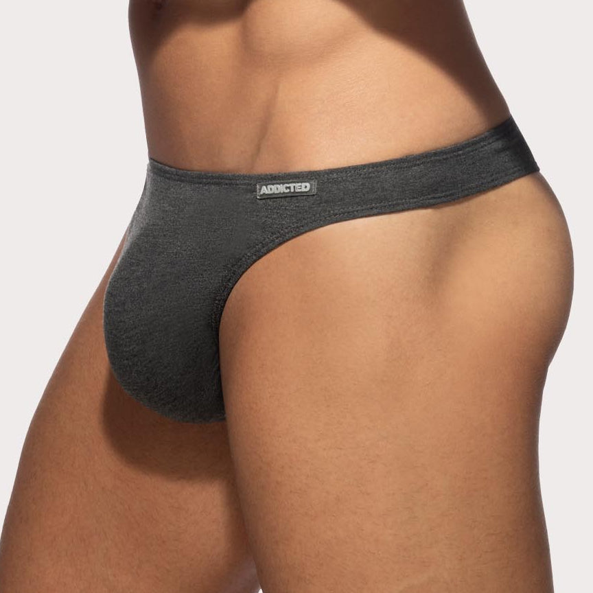 Addicted Herren String-Tanga 'Cotton Thong' AD986 grey, 54093843136838, 54093843169606, 54093843202374, 54093843235142, 54093843267910