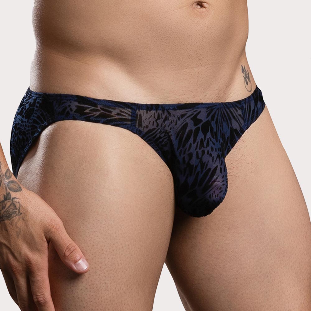 Andrew Christian Nocturnal Mesh Brief - transparenter Mesh Slip für Männer im Low-Rise Schnitt, side