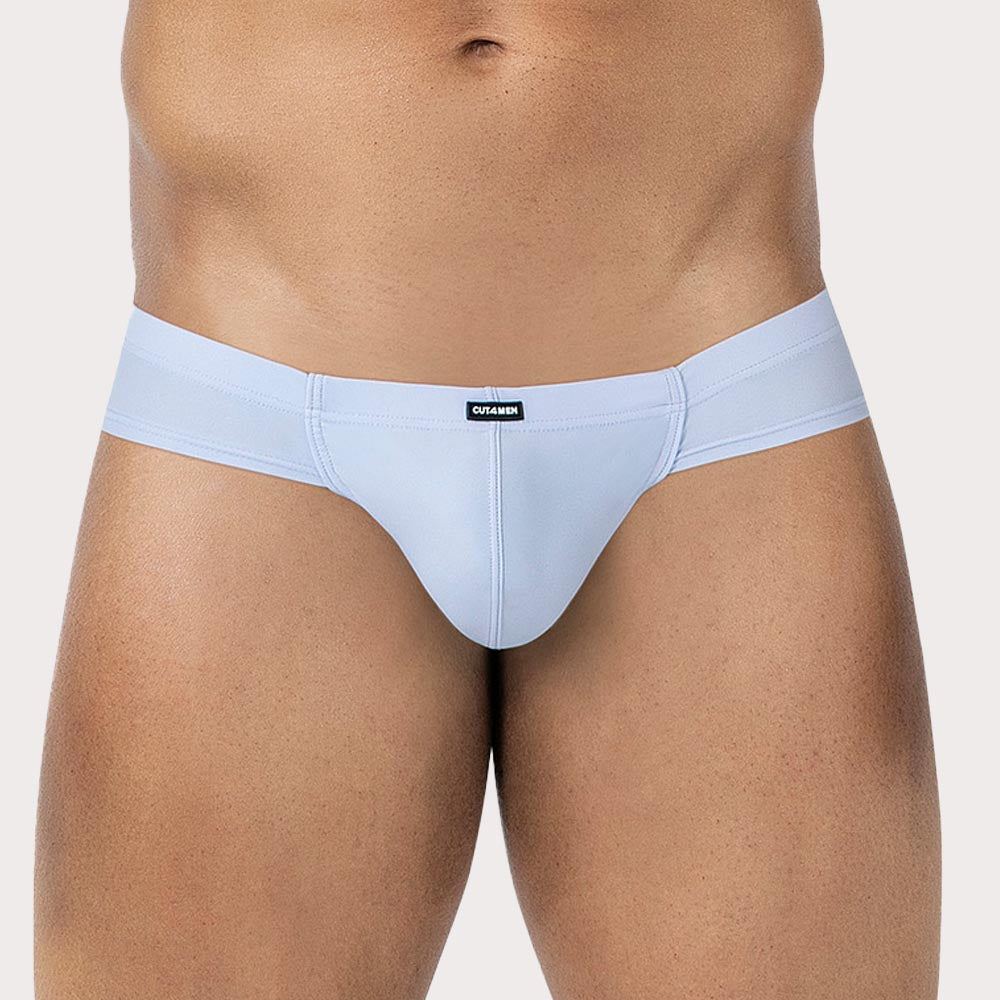 CUT4MEN Cheeky Brief - Herren Slip im String-Tanga Design aus der SP4NDEX BREEZE Kollektion in hellblau