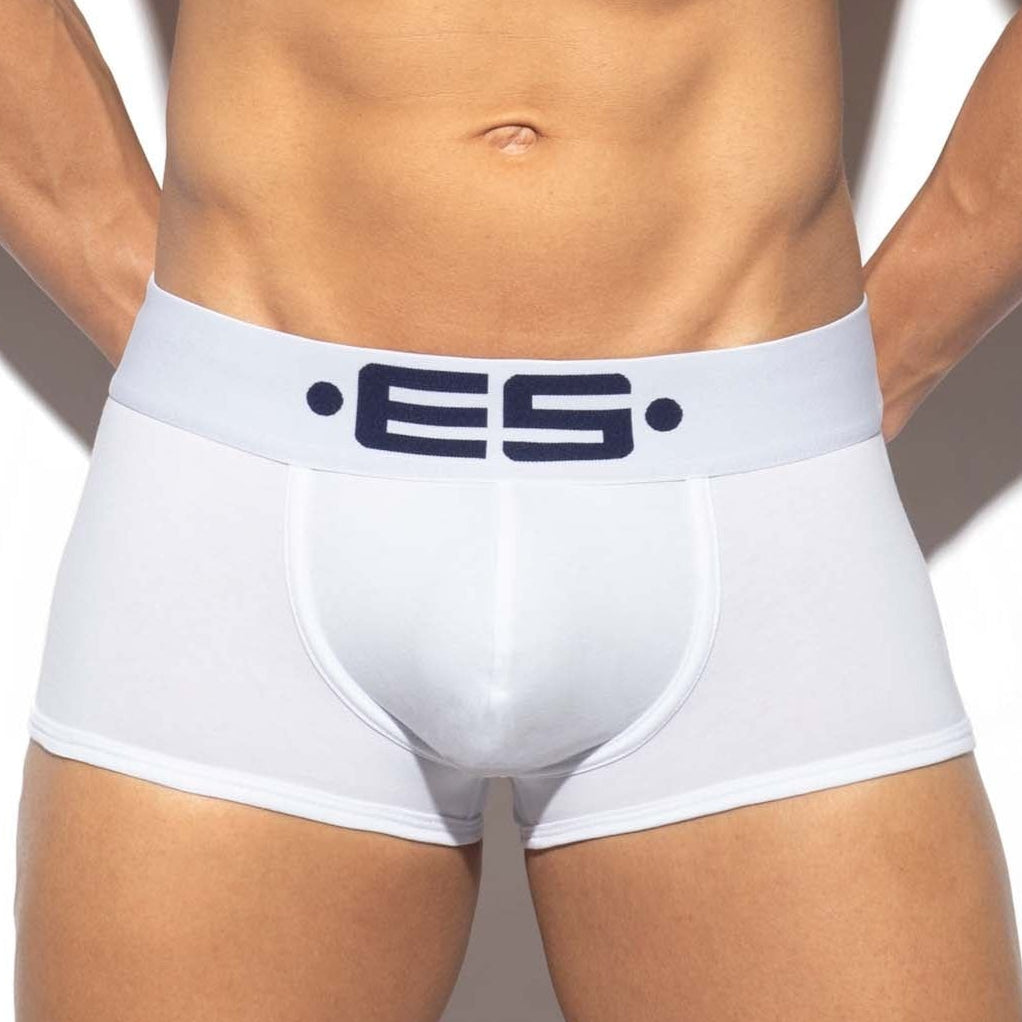 ES Collection Back Up Wondertrunk - Boxershorts mit Push-Up Einlage für den Po, weiß, front