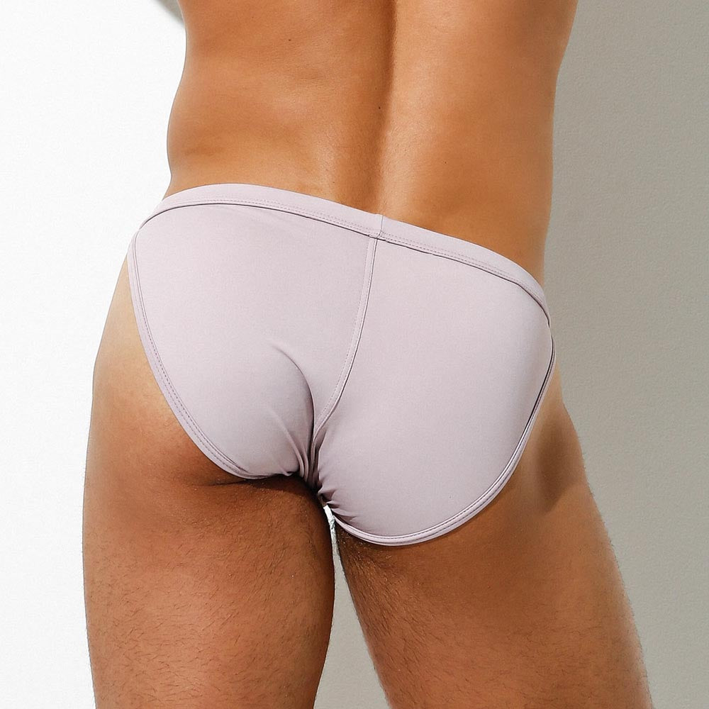 Intymen Roma Pouch Bikini - Tanga-Slip für Herren im Low-Rise Schnitt aus Mikrofaser in lila, back