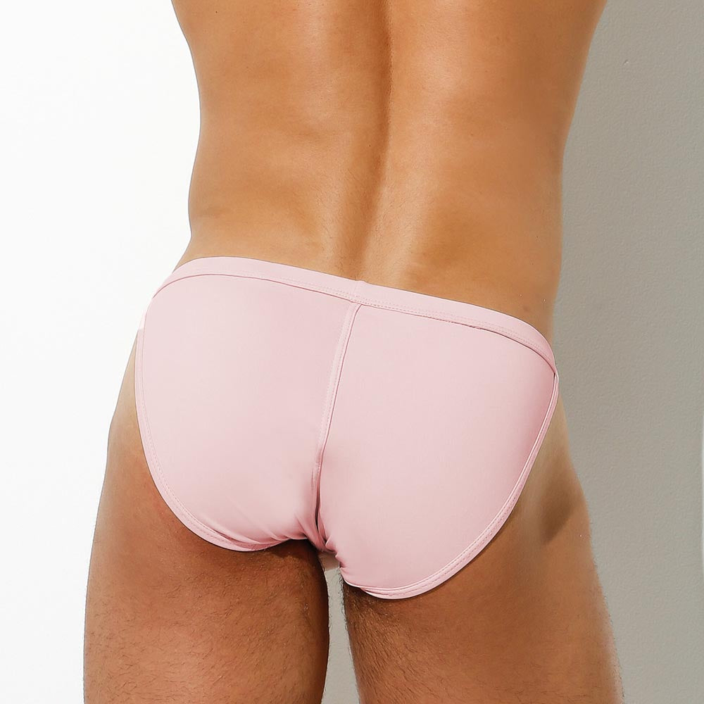 Intymen Roma Pouch Bikini - Tanga-Slip für Herren im Low-Rise Schnitt aus Mikrofaser in rosa, back