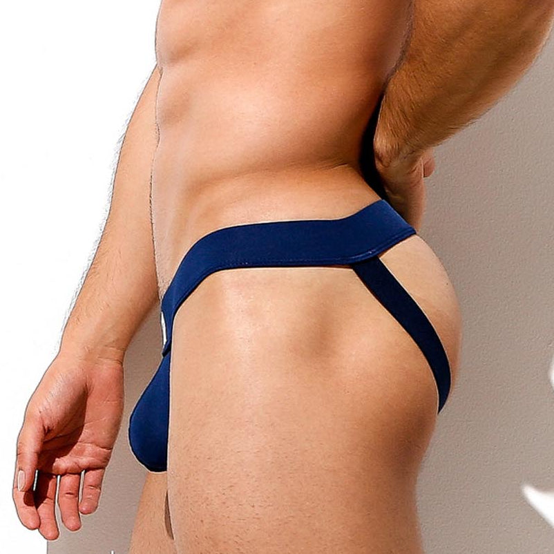 Intymen Proud Jock - Herren Jockstrap aus Mikrofaser in navy-blau, side
