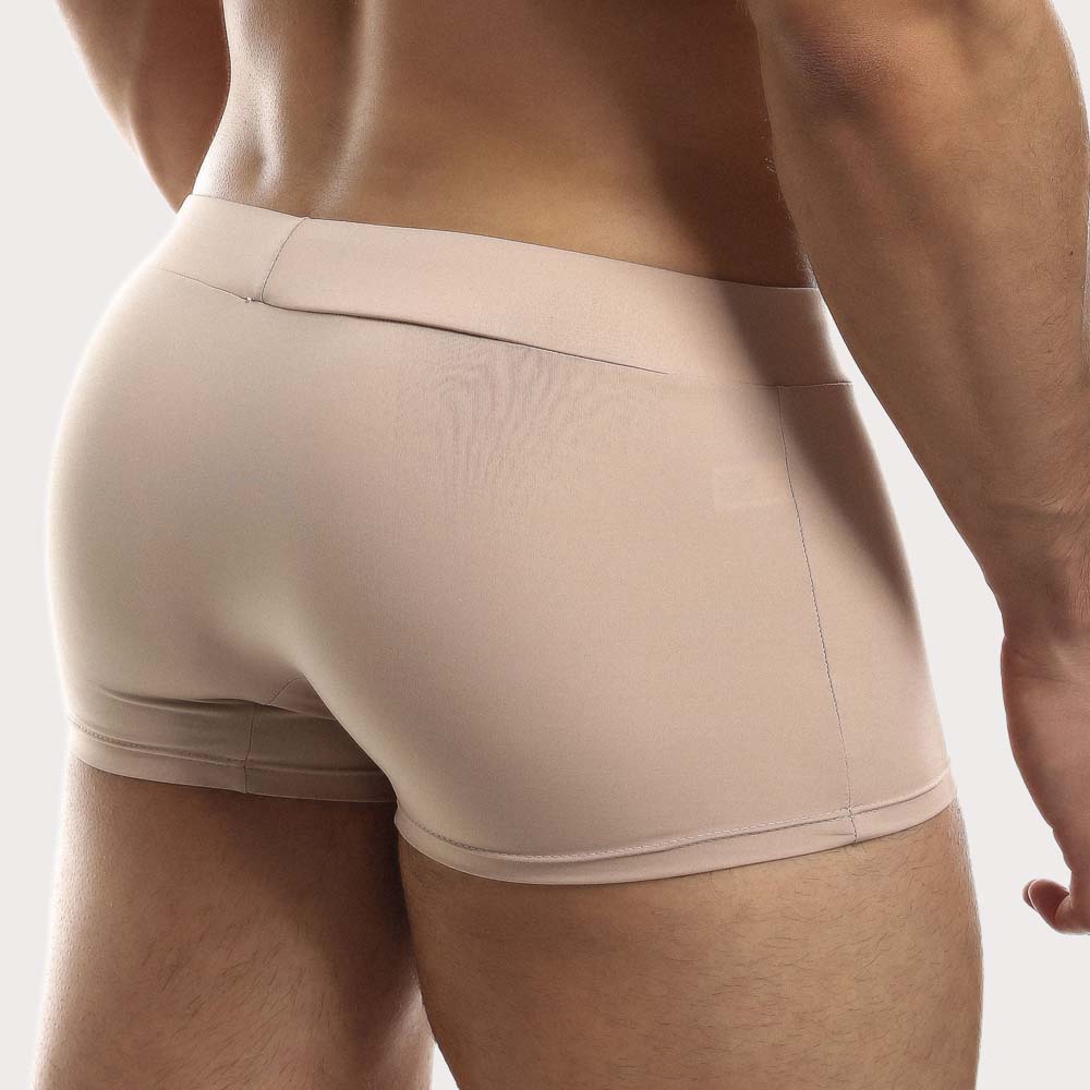 Intymen Second Skin Trunk - Körperbetonte Boxershorts aus Mikrofaser mit großzügigem Pouch in beige, back