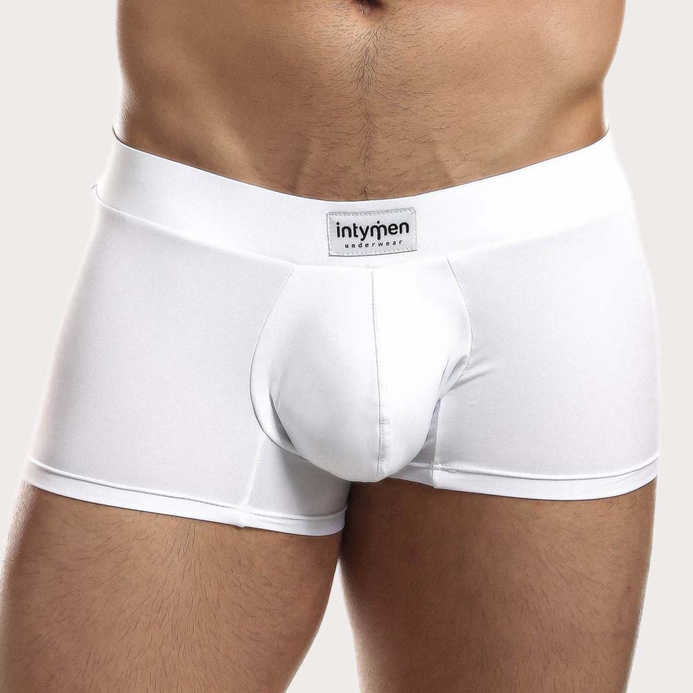 Intymen Second Skin Trunk - Körperbetonte Boxershorts aus Mikrofaser mit großzügigem Pouch in weiß