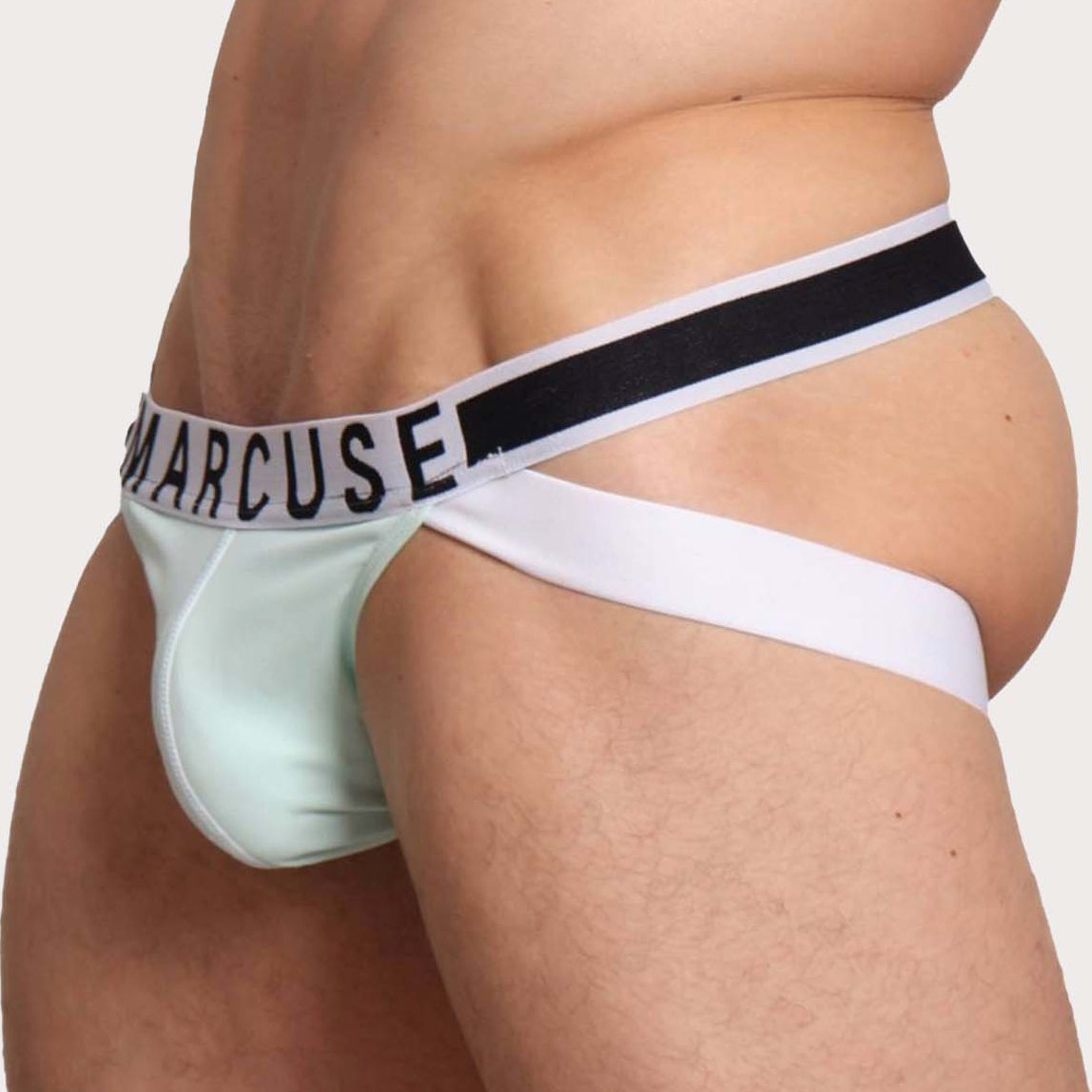 Marcuse Beckett Jock - Sportlicher Low-Rise Jockstrap für Männer mit softem Tragekomfort in türkis, side