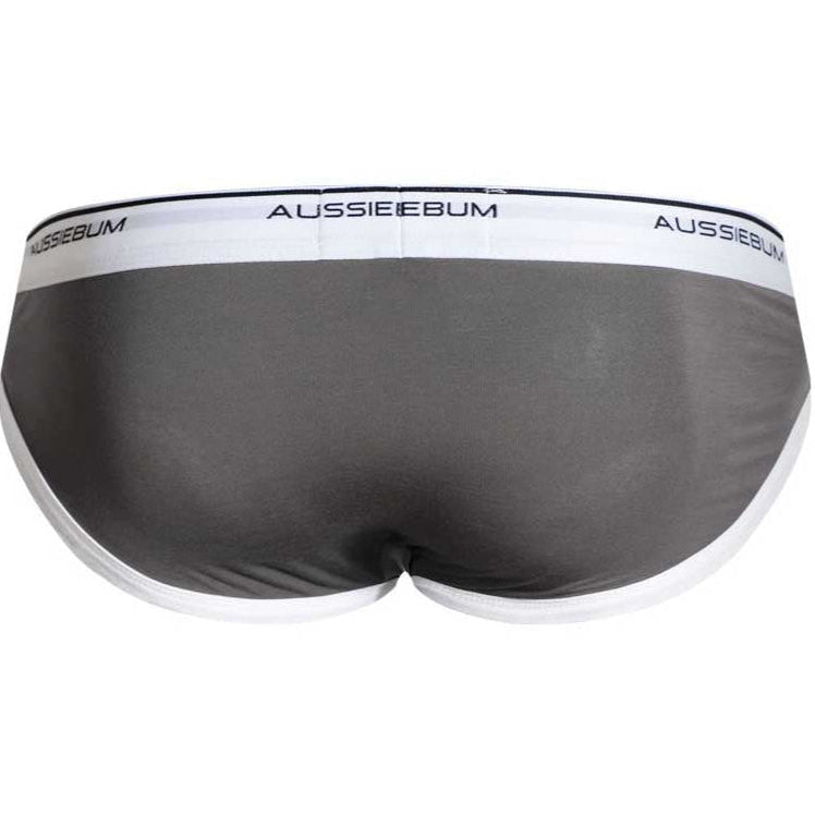 aussieBum Slip 'Baseline Brief' grey, back