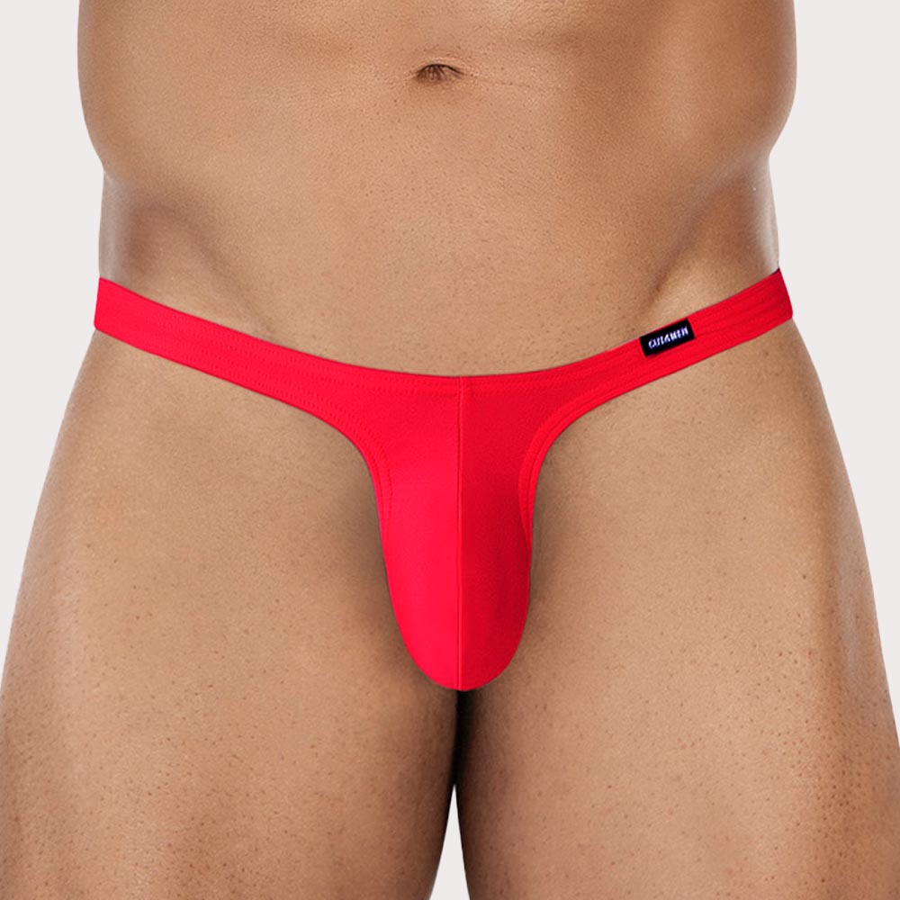 Cut4Men SP4NDEX GLOW Micro Thong - ultraknapper Herren String aus elastischer Mikrofaser in neon-rot