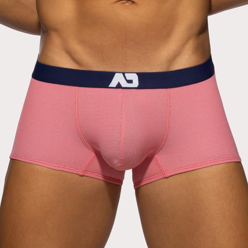 Addicted Pique Jeans Trunk - Boxershorts mit farblich abgesetztem Bund im Denim Style