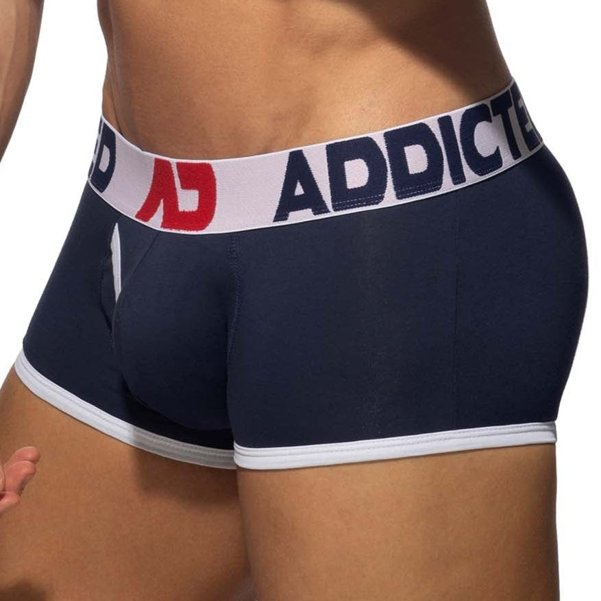 Addicted Open Fly Trunk navy, side