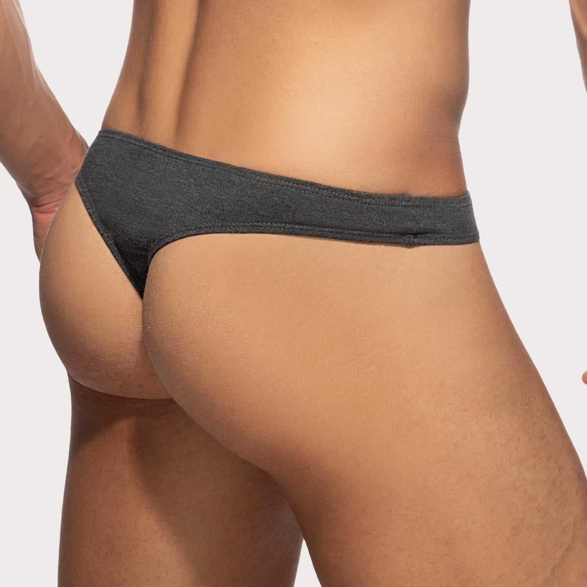 Addicted Herren String-Tanga 'Cotton Thong'  AD986 grey, back, 54093843136838, 54093843169606, 54093843202374, 54093843235142, 54093843267910