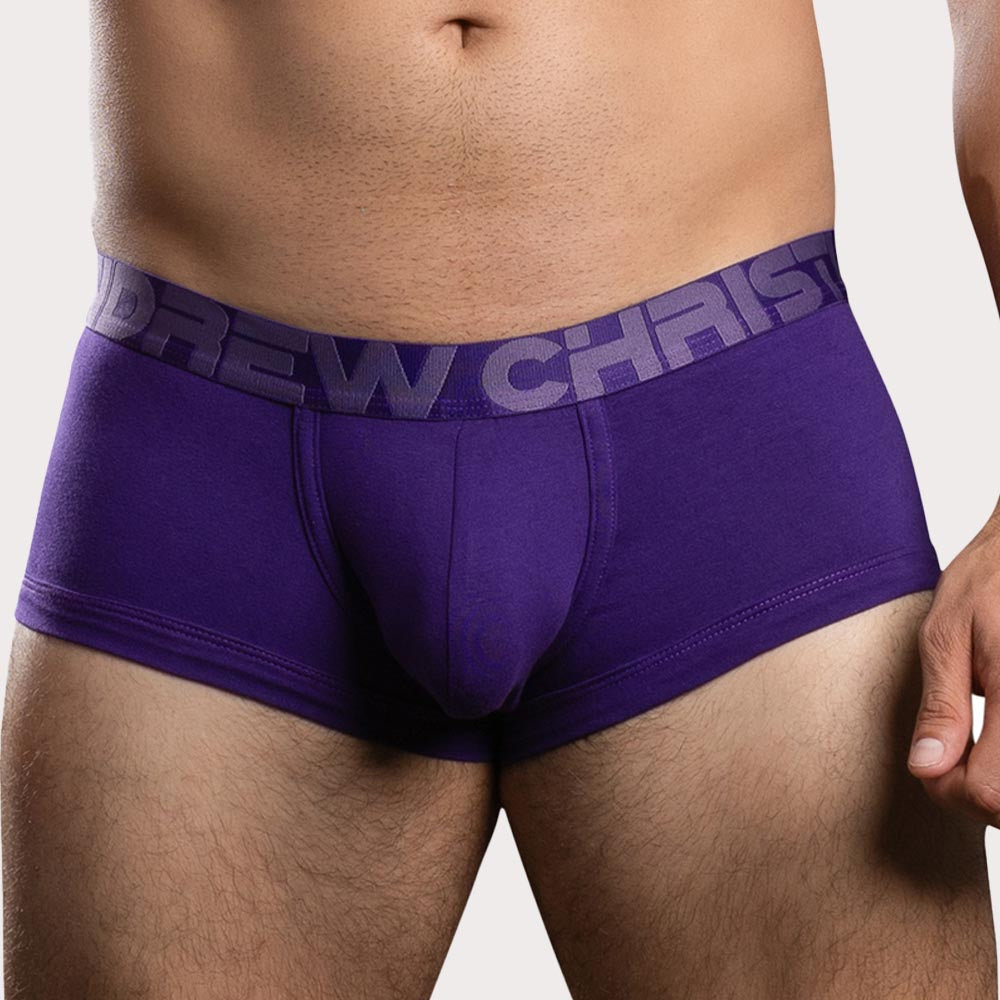 Andrew Christian C-Ring Boxer - Sexy Boxershorts mit integriertem Cock-Ring in lila