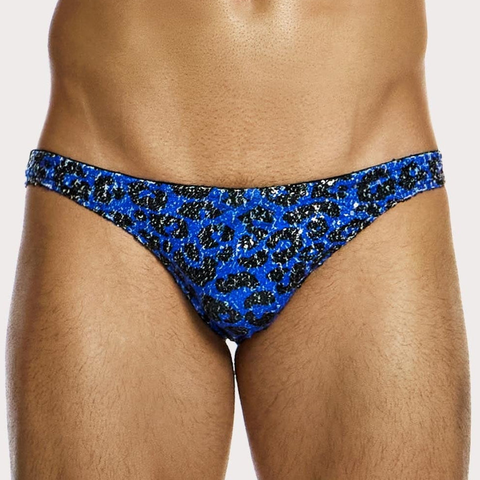 Modus Vivendi Slip 'Leopard Sequin Low Cut Brief' blue, 50621238673734, 50621238706502, 50621238739270, 50621238772038