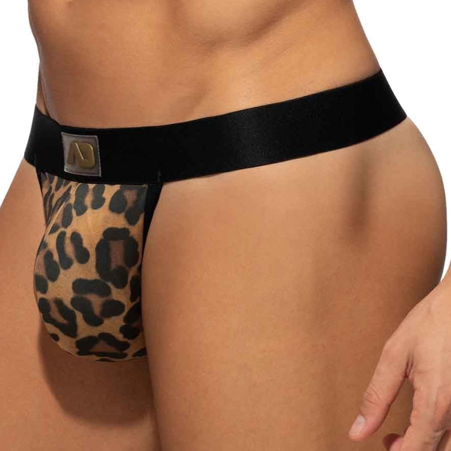 Addicted Leopard Fresh Thong - Herren String mit sexy Leopardenmuster