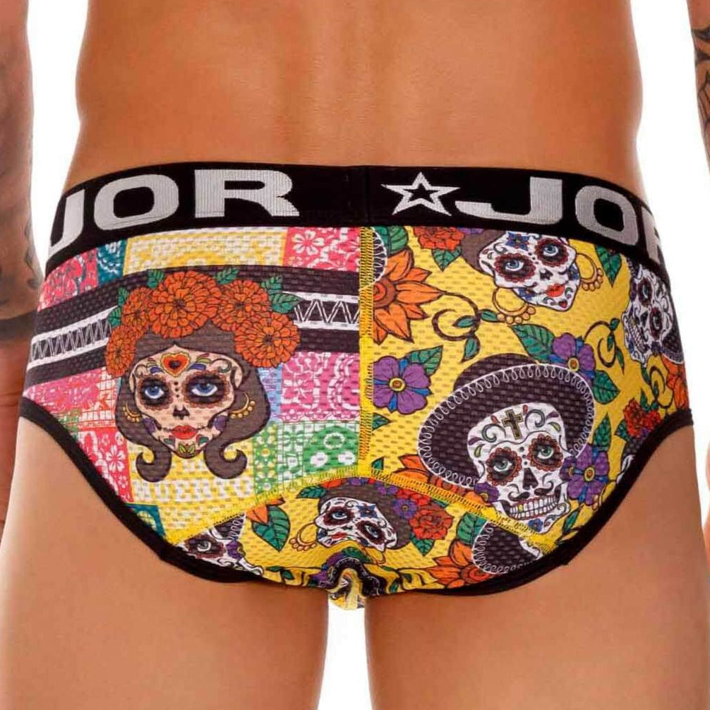 bunter Herren Slip 'GUADALUPE BRIEF' von JOR Underwear, Rückansicht