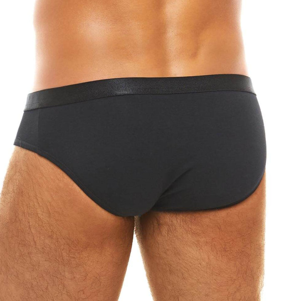 schwarzer Herren Slip 'Modus Vivendi Classic Brief' Rückansicht